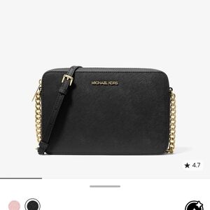 Michael Kors Black and Gold Crossbody Bag